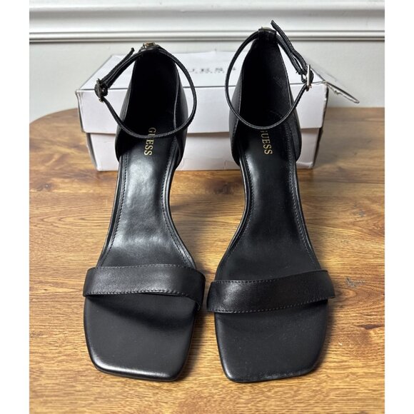 GUESS Women's Yael Ankle Strap Dress Heels Black Size 8 - Picture 3 of 9
